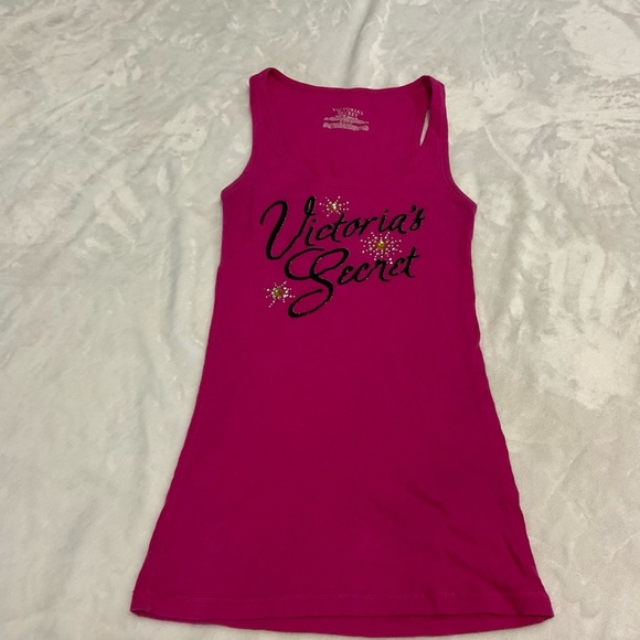 Rare Victoria's Secret Vintage Fuchsia Tank Top - Picture 1 of 7